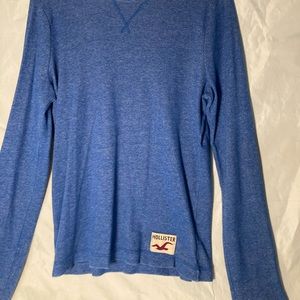 Blue Hollister long sleeve shirt